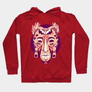 Peach African Mask 1 Hoodie